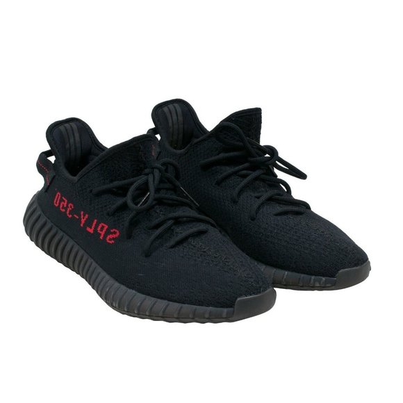 Adidas Mens Yeezy Boost 350 V2 Size 11 Bred Black Red Low Top Sneakers main image 6